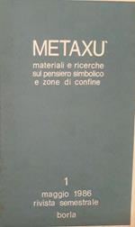 Metaxu: materiali e ricerche sul pensiero simbolico e zone di confine (maggio 1986)