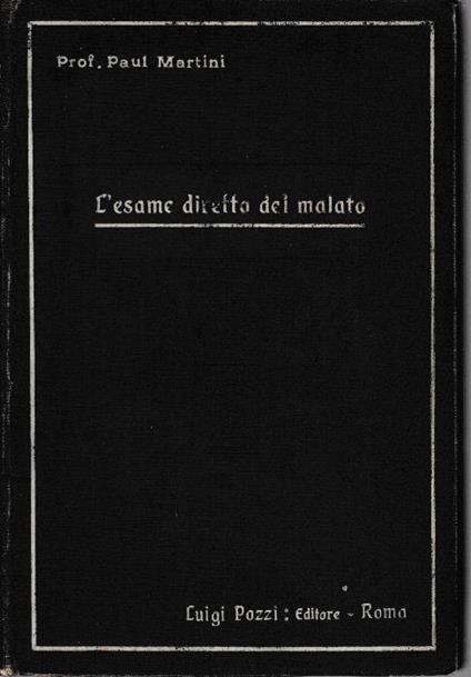 L' esame diretto del malato - copertina