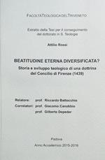 Beatitudine eterna certificata? Storia e sviluppo teologico di una dottrina del Concilio di Firenze