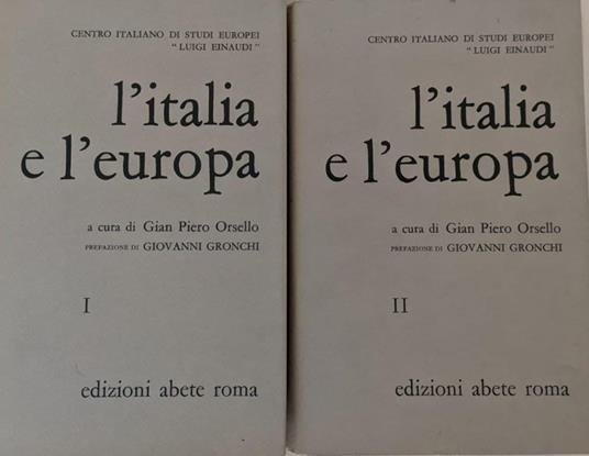 L' Italia e l'Europa (2 Volumi) - Gian Piero Orsello - copertina