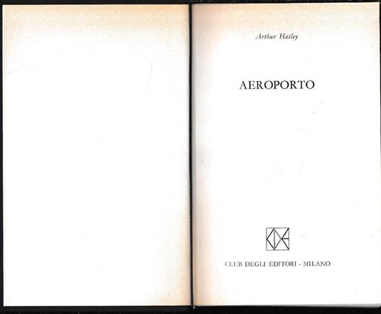 Aeroporto - Arthur Hailey - copertina