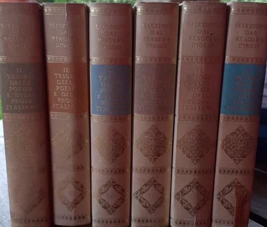 Il tesoro della poesia e della prosa italiane. Volume I,II,III,IV,V,VI - copertina