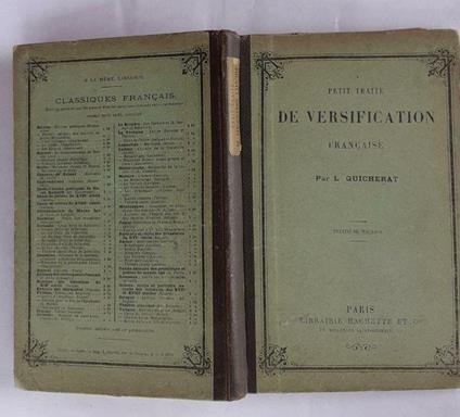 Petit Traitè de versification - copertina