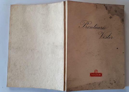Prontuario Vister - copertina