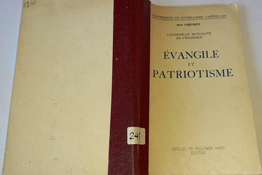 Evangile et patriotisme - copertina
