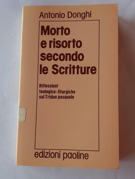 Morto e risorto secondo le Scritture - Antonio Donghi - copertina