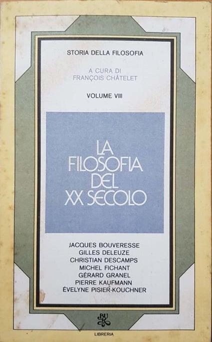 Storia della filosofia. Volume VIII - François Chatelet - copertina