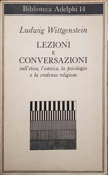 Lezioni e conversazioni - Ludwig Wittgenstein - copertina