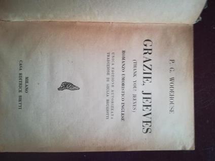 Grazie, Jeeves - Pelham G. Wodehouse - copertina