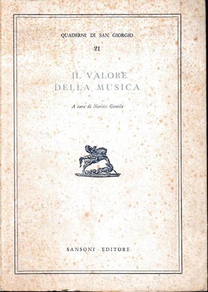 Il valore della musica - Marino Gentile - copertina