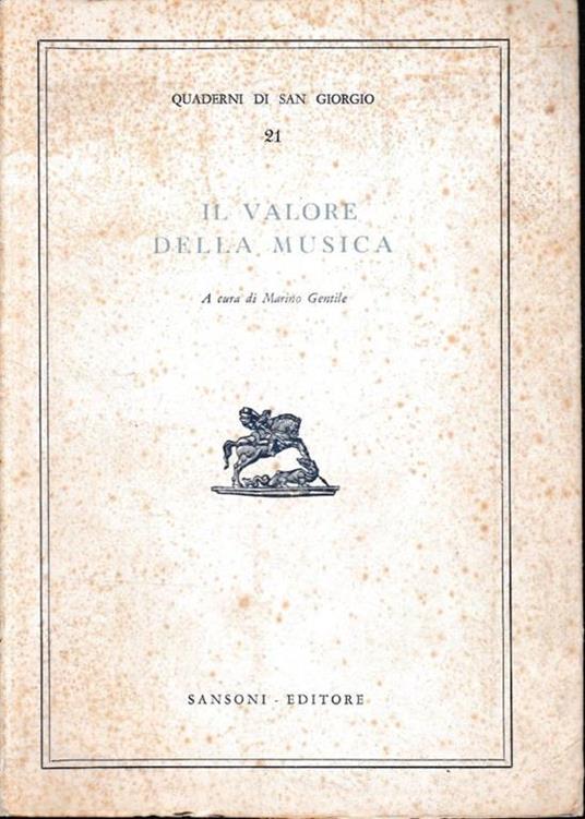 Il valore della musica - Marino Gentile - copertina