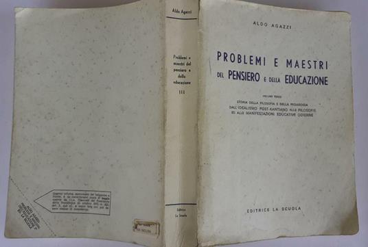 Problemi e maestri del pensiero e della educazione III - Aldo Agazzi - copertina