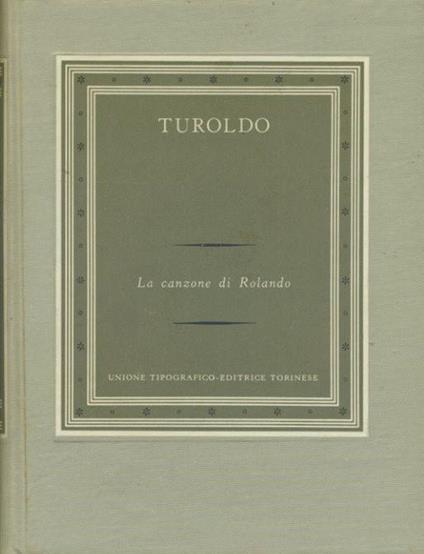 La canzone di Rolando - Turoldo - copertina