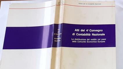 Atti del 4 convegno di contabilita' nazionale - copertina