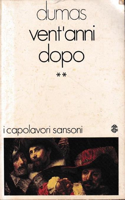 Vent'anni dopo, volume 2° - Alexandre Dumas - copertina