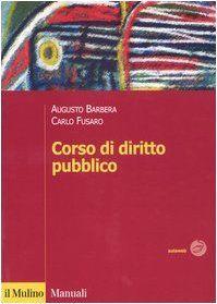 Corso di diritto pubblico - Augusto Barbera - copertina