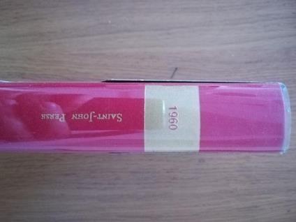 Elogi La gloria dei re Anabasi Esilio Venti Cronaca Uccelli Segnali di mare - Saint-Loup - copertina