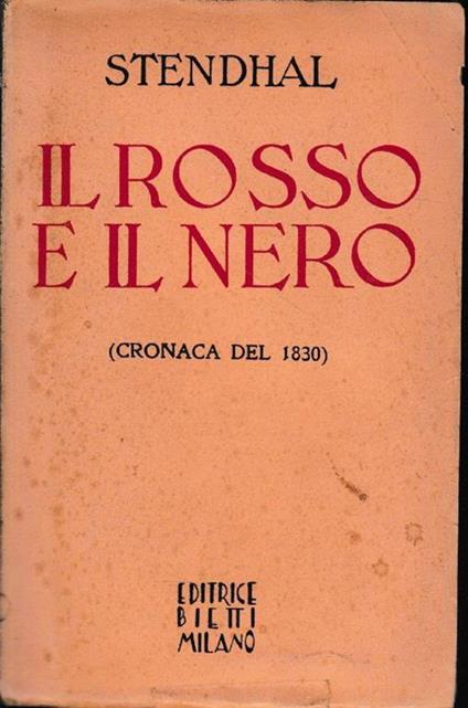 Il rosso e il nero (cronaca del 1830) - Stendhal - copertina