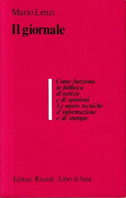 Il  giornale - Mario Lenzi - copertina