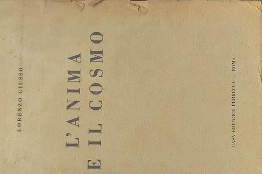 L' anima e il cosmo - Lorenzo Giusso - copertina