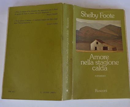 Amore nella stagione calda - Shelby Foote - copertina