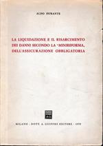 La  liquidazione e il risarcimento dei danni secondo la miniriforma dell'assicurazione obbligatoria