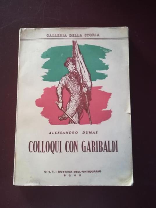 Colloqui con Garibaldi - Alexandre Dumas - copertina