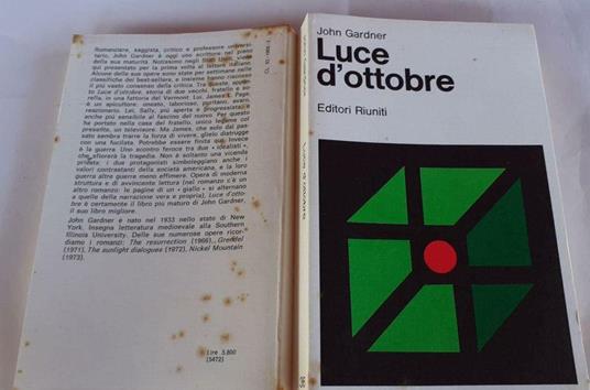 Luce d'ottobre - John Gardner - copertina
