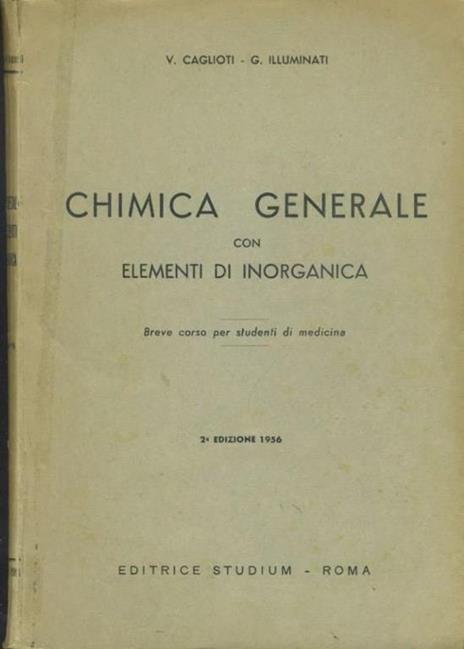 Chimica generale con elementi di inorganica - copertina