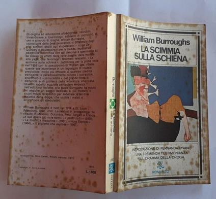 La scimmia sulla schiena - William Burroughs - copertina