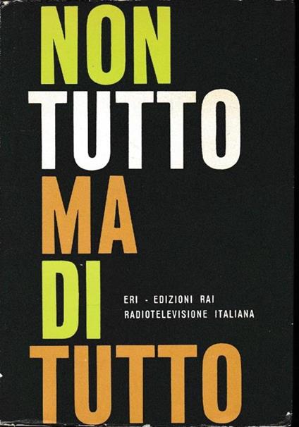 Non tutto ma di tutto - copertina
