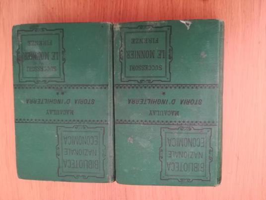 Storia d'Inghilterra Vo. I e II (Biblioteca nazionale economica) - George M. Trevelyan - copertina