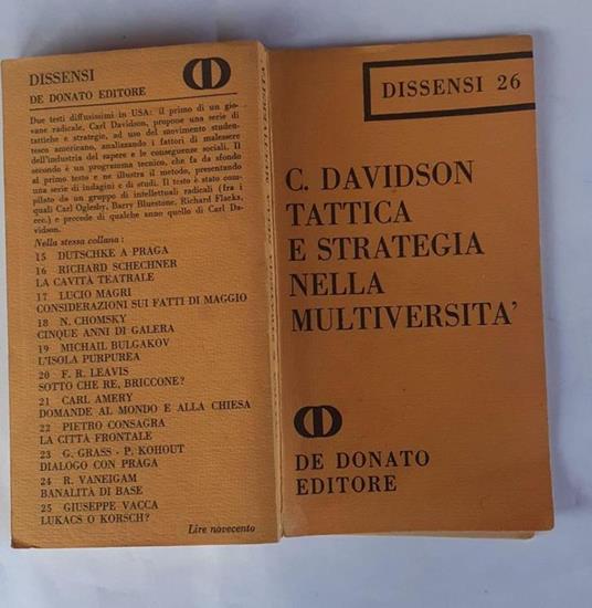 Tattica e strategia nella multiversita' - copertina