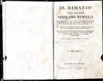 Il ramario del signor Girolamo Ruscelli