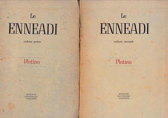 Le Enneadi, due volumi. Testo Greco a fronte - Plotino - copertina