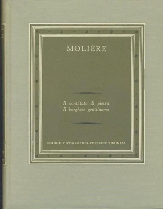 Il convitato di pietra - Il borghese gentiluomo - Molière - copertina