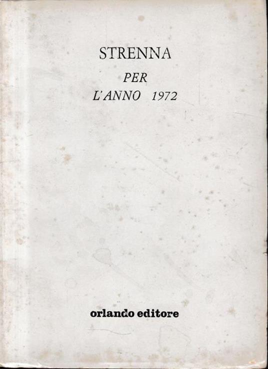 Strenna per l'anno 1972 - copertina