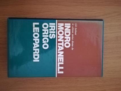 Leopardi - Iris Origo - copertina