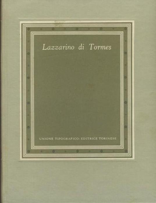 Lazzarino di Tormes - copertina