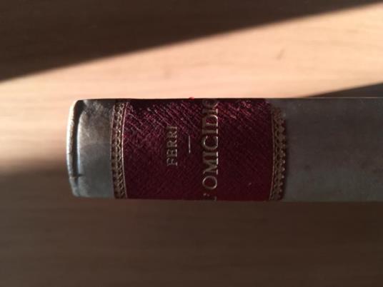 " L' Omicidio" Corso Di Lezioni Di Diritto E Procedura Penale Anno Accademico 1917 - 1918 - Enrico Ferri - copertina