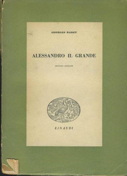 Alessandro il grande - Georges Radet - copertina