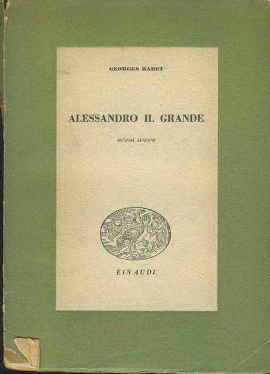Alessandro il grande - Georges Radet - copertina