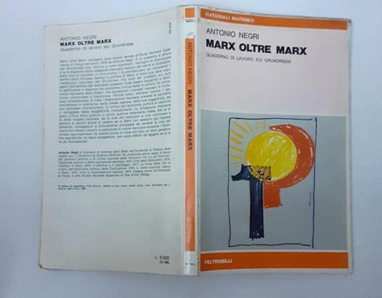 Marx oltre Marx - Antonio Negri - copertina