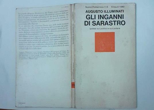 Gli inganni di Sarastro - Augusto Illuminati - copertina