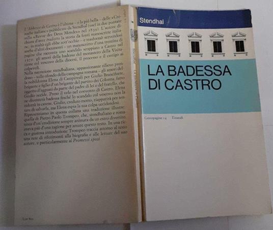 La badessa di Castro - Stendhal - copertina