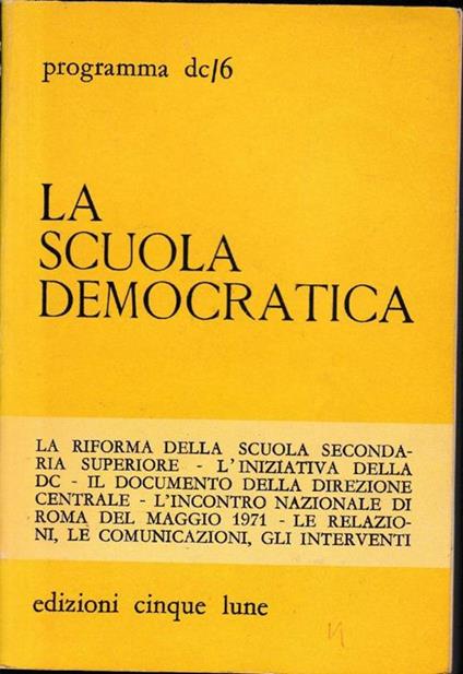La  scuola democratica - copertina