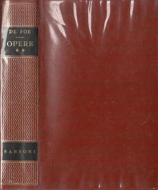 Opere, volume II - Daniel Defoe - copertina