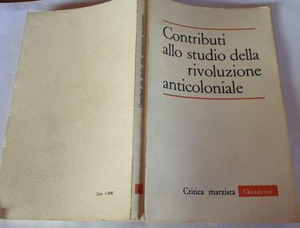 Contributi allo studio della rivoluzione anticoloniale. N.2 - copertina