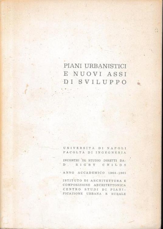 Piani urbanistici e nuovi assi di sviluppo - copertina