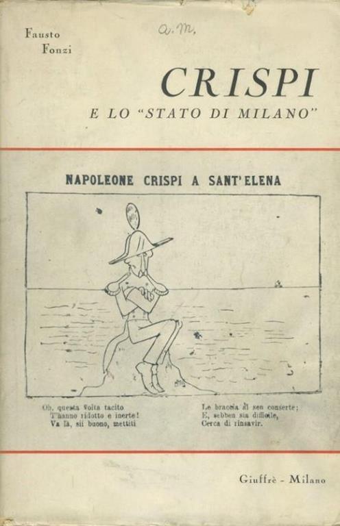 Crispi e lo "Stato di Milano" - Fausto Fonzi - copertina